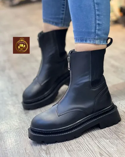 نیم بوت جلو زیپ زنانه