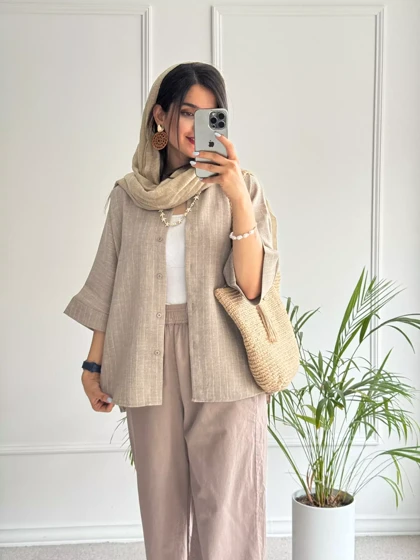 مانتو راه راه ترلان