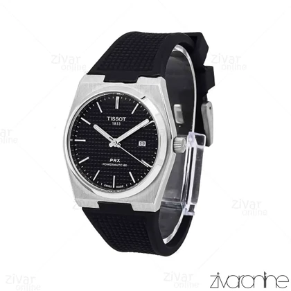 ساعت تیسوت مردانه بند رابر مشکی 106548