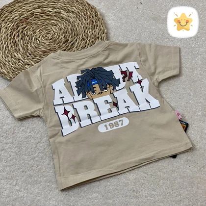 تیشرت شلوارک کتان پسرانه BREAK مناسب 1 تا 8 سال