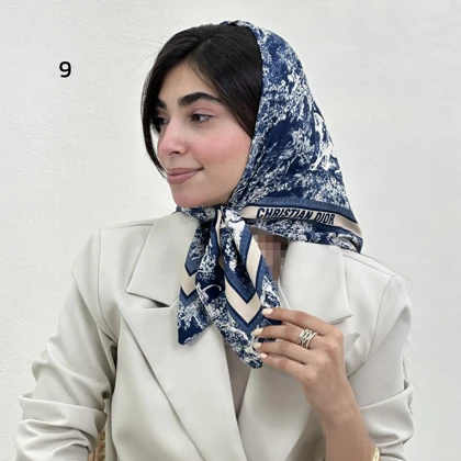 مینی اسکارف زنانه طرحدار تویل | آی بولک