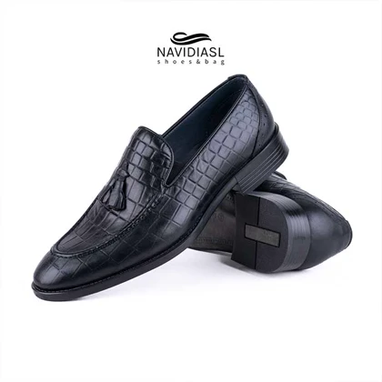 کفش مردانه چرم کلاسیک کد 7016011