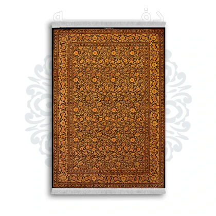 *جدید* فرشینه از جنس پارچه شانل مخمل ترک طرح فانتزی برند دفه کد 533