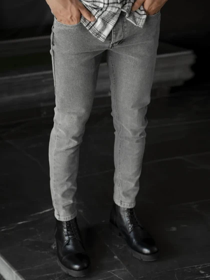 شلوار جین طوسی کد p207