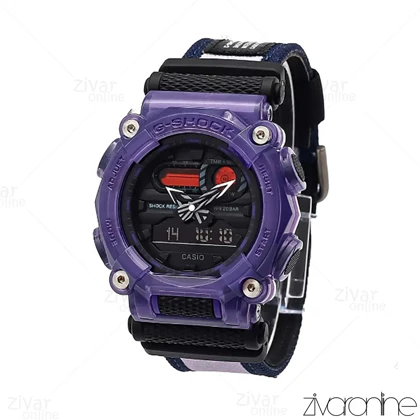 ساعت جی شاک GA900H مردانه مشکی بنفش 105872