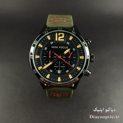 ساعت مچی مردانه اورجینال موتور ژاپن برند مینی فوکوس سه موتور مدل Mf0006G.04 بند چرم