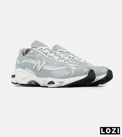 کفش کتانی مردانه و زنانه طوسی سفید New Balance 1000 مدل 7560