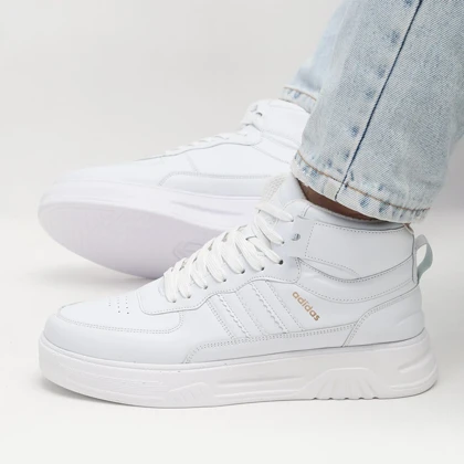 کفش و کتانی نیم ساق مردانه مدل آدیداس ADIDAS رنگ سفید کد 42219