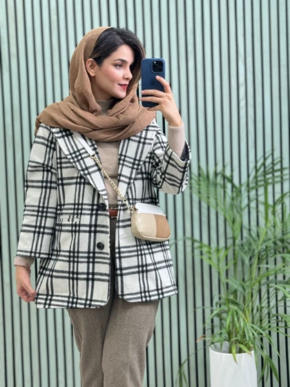 پالتو کتی آستردار پشمی