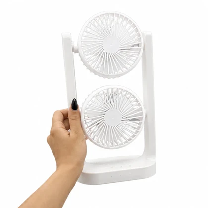 پنکه رومیزی برقی دو قلو مدل Desktop Fan