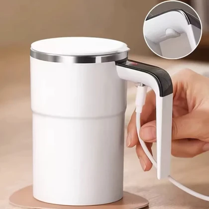 ماگ همزن دار هوشمند با نمایشگر دما auto magnetic stirring cup