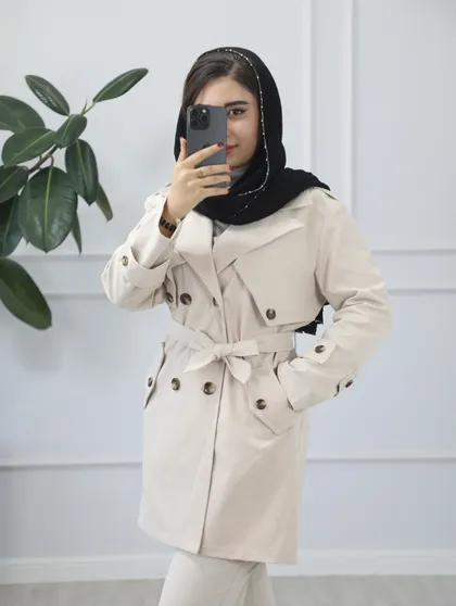 بارانی کوتاه طلا