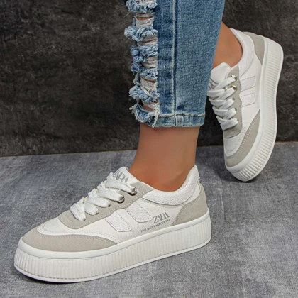 کفش کتانی زنانه مدل زارا zara رنگ سفید