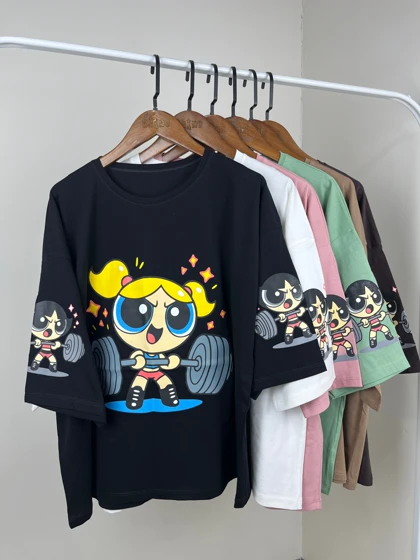 تیشرت باکسی بابلز PowePuff girls