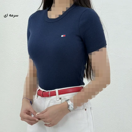 تیشرت زنانه بیسیک کبریتی | آی بولک