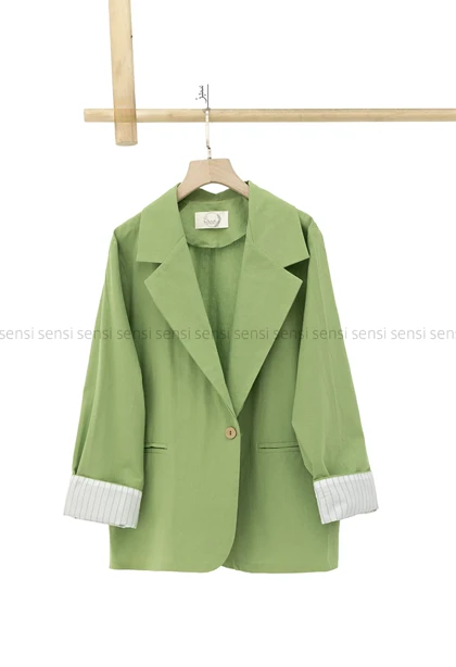 کت لینن آستین آستر کد1004097