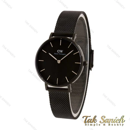 ساعت دنیل ولینگتون زنانه تمام مشکی مدیوم DW-4716-L