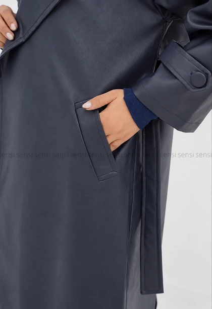 بارانی زنانه آستردار چرم کد1006967