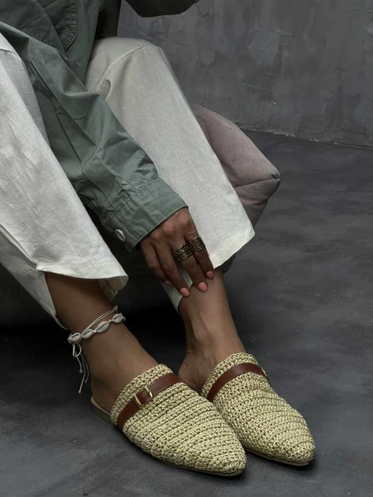 صندل کنفی سگک دار