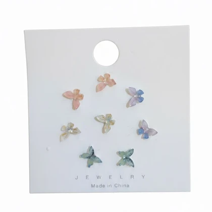 پک گوشواره کارتی پروانه