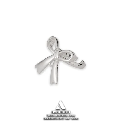 انگشتر پاپیونی نقره‌ای Bow Tie Ring S4