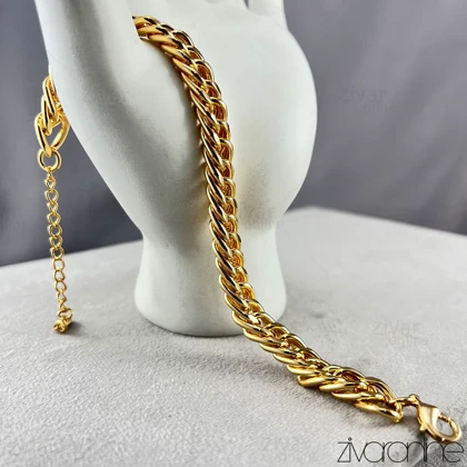 دستبند طرح کارتیه زنانه طلایی 40151