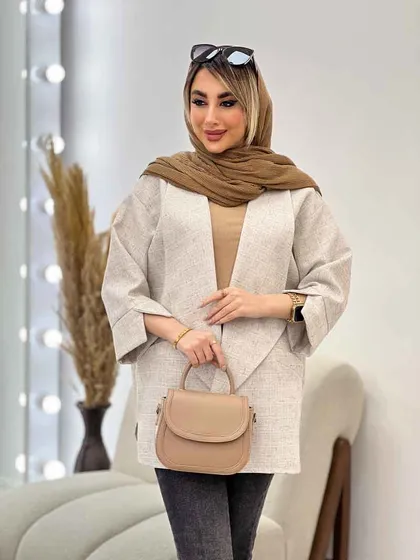 مانتو دو جیب نما پایین هلال