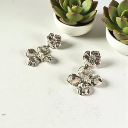 گوشواره دو گل