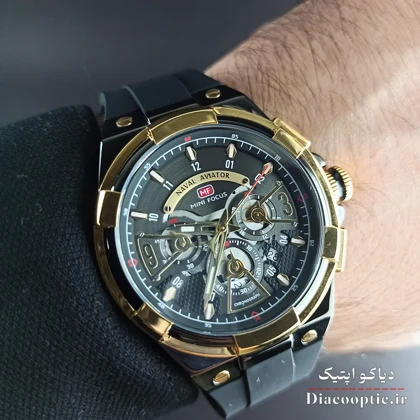 ساعت مچی مردانه اورجینال موتور ژاپن برند مینی فوکوس سه موتور مدل Mf0402G.01 بند رابر