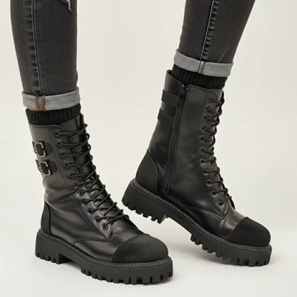 بوت چرم و جیر 2سگک