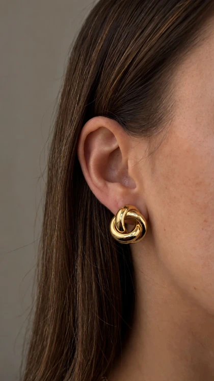 گوشواره Loop طلایی