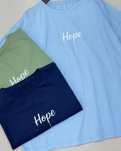 تیشرت باکسی hope
