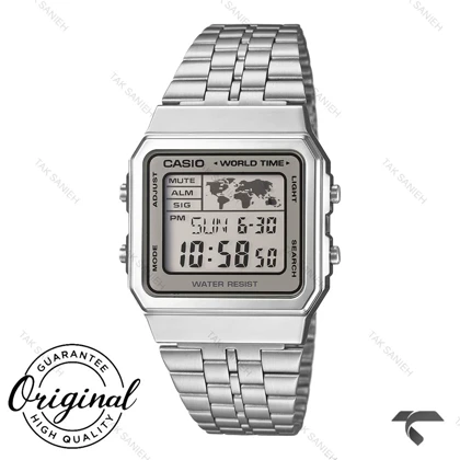 ساعت کاسیو مردانه A500WA-7 اصل بند استیل Casio-11926-G