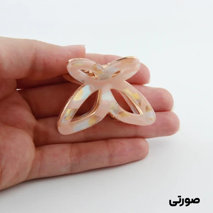 کلیپس دخترانه فلزی مدل پروانه آبرنگی کوچک