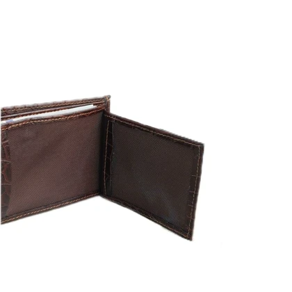 کیف پول مردانه چرم طبیعی مدل روین قهوه ایی