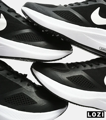 کفش کتانی مردانه و زنانه مشکی سفید Nike guide 10 مدل 3184