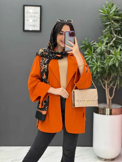 مانتو لینن آستین برش‌دار