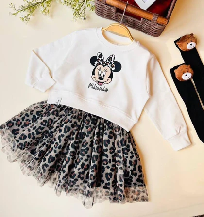 کراپ دامن میکی پلنگی