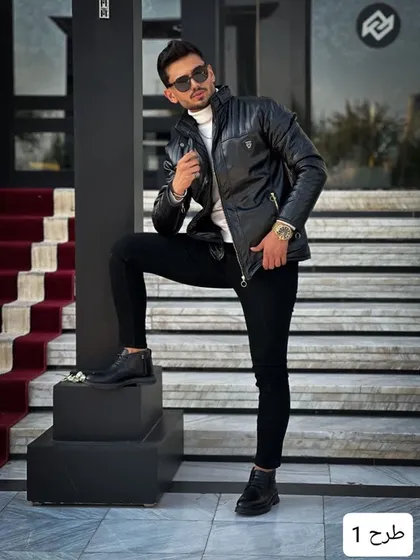 بایکر چرم ماری _ کد 1009