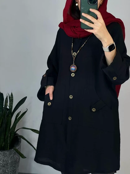 مانتو دکمه دار قاصدک1