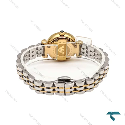 امپریو آرمانی زنانه دورنگ طلایی صفحه سبز ایندکس نگین Armani-6077-L