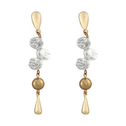 گوشواره زنانه مدل آویز سنگی