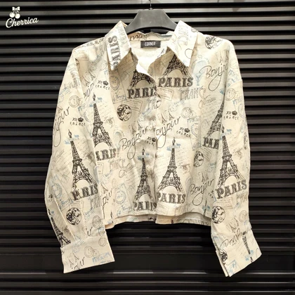 شومیز باکسی طرح پاریس کد 34