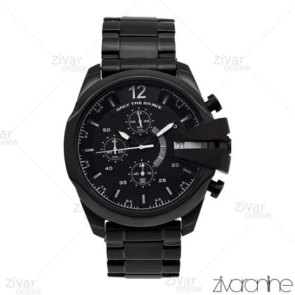 ساعت دیزل زنانه شاخدار تمام مشکی 106243