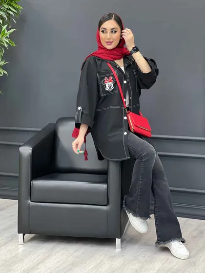 مانتو داکرون دوخت دار میکی موس