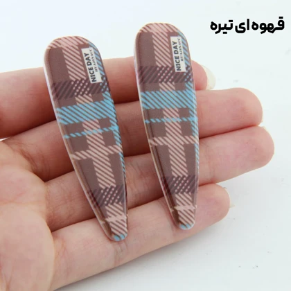 گیره مو دخترانه طرح چارخونه