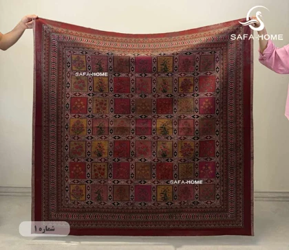 سفره رومیزی مخمل ترک سایز 100*100 سانتی متر