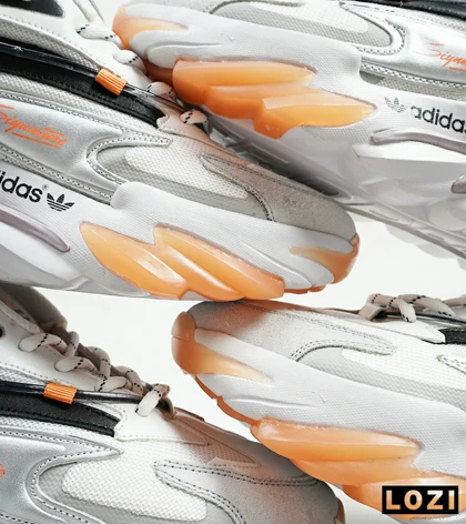 کفش کتانی مردانه سفید نارنجی Adidas A700