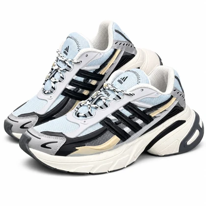 کفش کتانی مردانه مدل آدیداس فارل ویلیامز آبی مشکی کرم Adidas Pharrell Williams