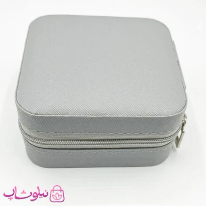 جعبه جواهرات مدل مسافرتی رنگ طوسی کد 135
